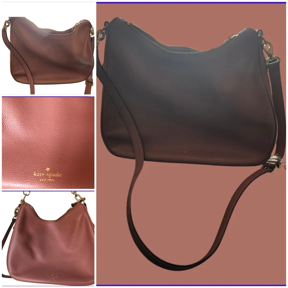 Kate Spade Brown Leather Shoulder Bag - Picture 2 of 12